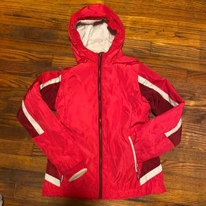 Lands End Girls Jacket Size 14 Pink Hooded